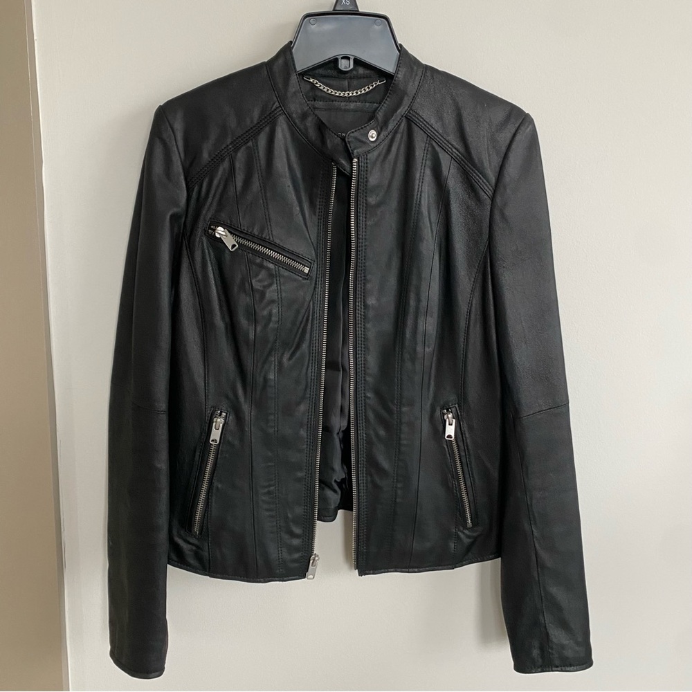 Andrew Marc Women’s Black Genuine Leather Jacket XS